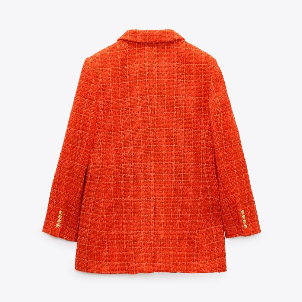 ZARA PRINTED LINING FITTED JACKET.. JACKET ONLY - Picture 5 of 6